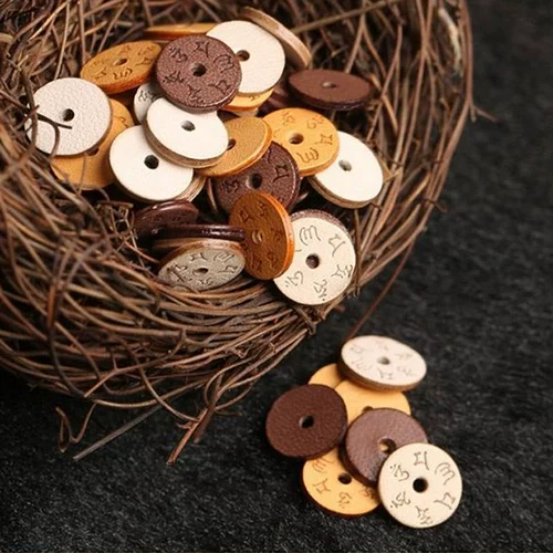 Кожаные бусины, двусторонная двухэтажная прокладка, четки бодхи из грецкого ореха, аксессуар, воловья кожа