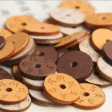 Кожаные бусины, двусторонная двухэтажная прокладка, четки бодхи из грецкого ореха, аксессуар, воловья кожа