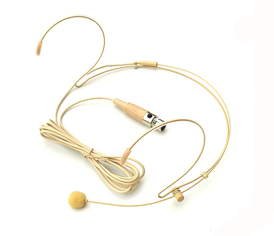 Three-hole four-pin four-hole Canon-style skin color hidden head-mounted microphone ear-mounted headset headband Kalong microphone