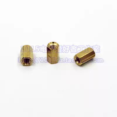 Copper column stud M3x8MM double-pass hexagonal copper column(1 part of 10 pcs)