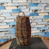 Handmade rattan flower basket wall hanging real rattan flower arrangement flower basket basket rattan vase small hanging basket