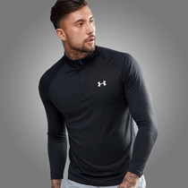 UA Andrema Spring and Autumn Thin 1 2 Zipper Quick Dry Long Sleeve Men Fitness Running Sports Training Top 1328495