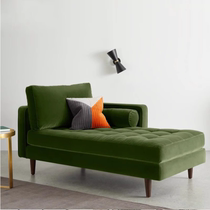 American Light Luxury PRINCESS CHAIR BEDROOM DECKCHAIR SIMPLE NORDIC PULL-BUTTON SINGLE CHAIR CLOTH ART SOFA MERMAID BED BALCONY CHAIR