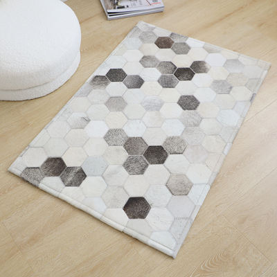 Jiuyi imported natural handcrafted cowhide floor MATS, foot MATS, simple living room, bedroom, balcony small carpets, entrance MATS for the foyer