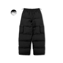 MASONPRINCE Winter less fat insulation single 90 white duck plywool pants for mens casual pants