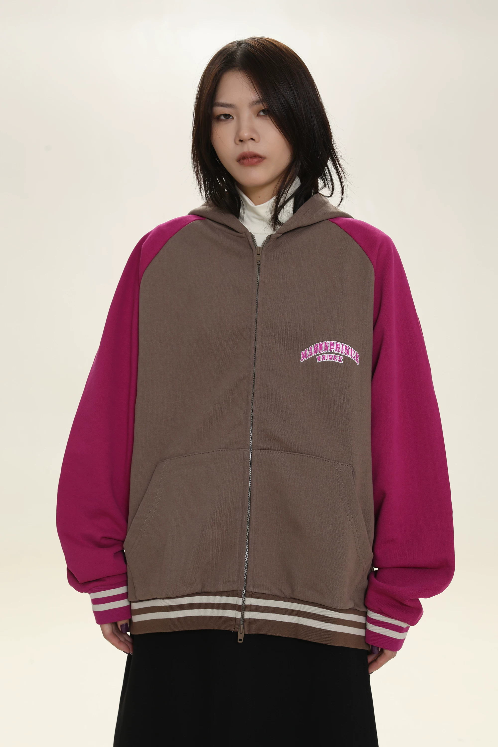 Осенний ретро спортивная рубашка с капюшоном, кардиган, оверсайз