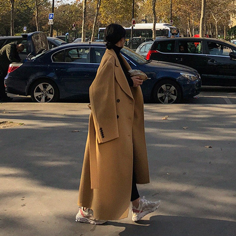 The new fur coat the female winter thickened Herbenwind extra-long section to the ankle over the knee, and the sub-large-coat height