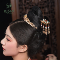 Jis small building a little golden Hanfu Hua Tan headgear crown