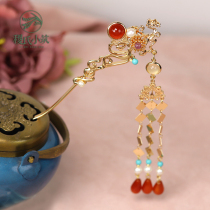 Jis Xiaozhu Chunchu original ancient style hair accessories set Hanfu hairpin hairpin female