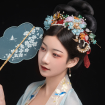 Jis Xiaozhu Begonia Spring Ancient Hair Decorator Flower Pearl Hair Hair Hairpin Song Hanfu Headwear