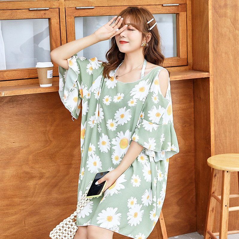 South Korea INS swimsuit woman big size fat MM200 catty sexy cover belly show thin loose blouse three pieces of conservative body