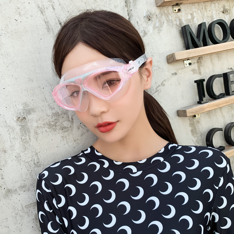 Tetya swimming goggles men and women flat light swimming glasses waterproof anti-fog high-definition electroplating swimming goggles comfortable without head swimming goggles