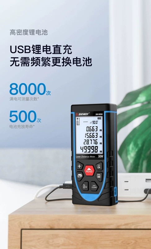 Máy đo khoảng cách laser hồng ngoại Shendawei có độ chính xác cao phòng dụng cụ đo 50m70m80m100m dụng cụ đo thước đo điện tử