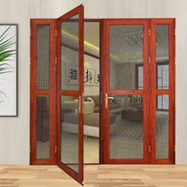 Tomomi picture door side-by-side single anti-mosquito rodent ventilation anti-theft lock screen door customized aluminum diamond mesh