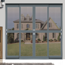 Zhimei screen door push-pull aluminum alloy Diamond Net anti-mosquito anti-rat ventilation and breathable Diamond Net anti-theft with lock screen door