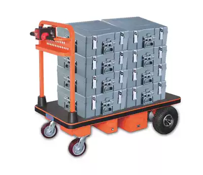 Electric flatbed trolley Direct sales Electric logistics trolley Bank electric trolley Hospital booster trolley