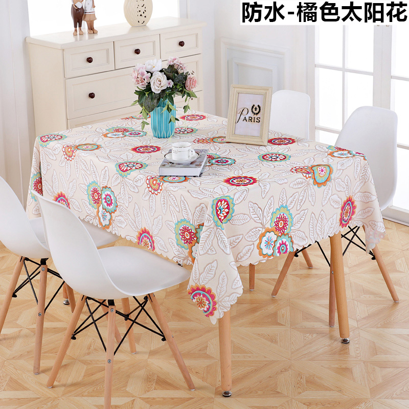 Bắc Âu nhỏ ins tươi khăn trải bàn dầu không thấm nước nóng trong gia đình thuần dùng một lần bảng đỏ bàn khăn trải bàn bằng vải bông cà phê - Khăn trải bàn khan trải bàn
