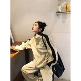 Весенний комплект, спортивный костюм для школьников, штаны, в американском стиле, свободный крой