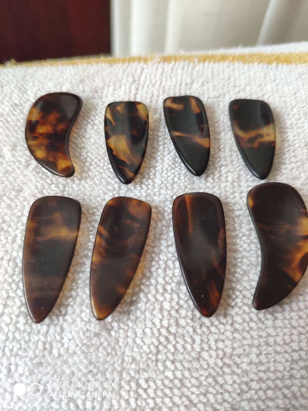 New guzheng nail bifacial arc groove Double groove Practiced Violin Nails Guzheng Plus-plus-plus-plus-cut Sheet Send Rubberized Fabric