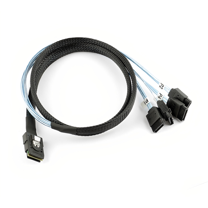 Nas Array Direct-Through Card 1-to-4 Sas Cable Sff8087 to 4 Sata Solid-State Ssd Hard Drive 6g Data Cable 1-to-4