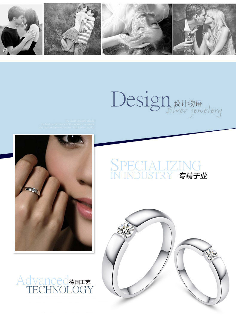 Bague mixte en Matiere mixte - Ref 3086855 Image 8