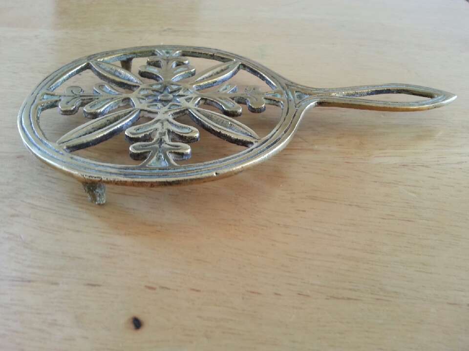 (In Stock) Vintage Brass Coaster