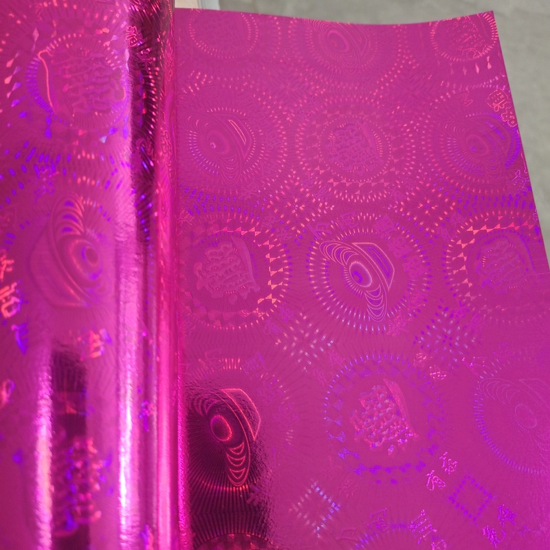 20×27 Laser Paper Handmade Origami Lotus Paper Imported Thickened Non-Fading Laser Rose Red 200 Sheets