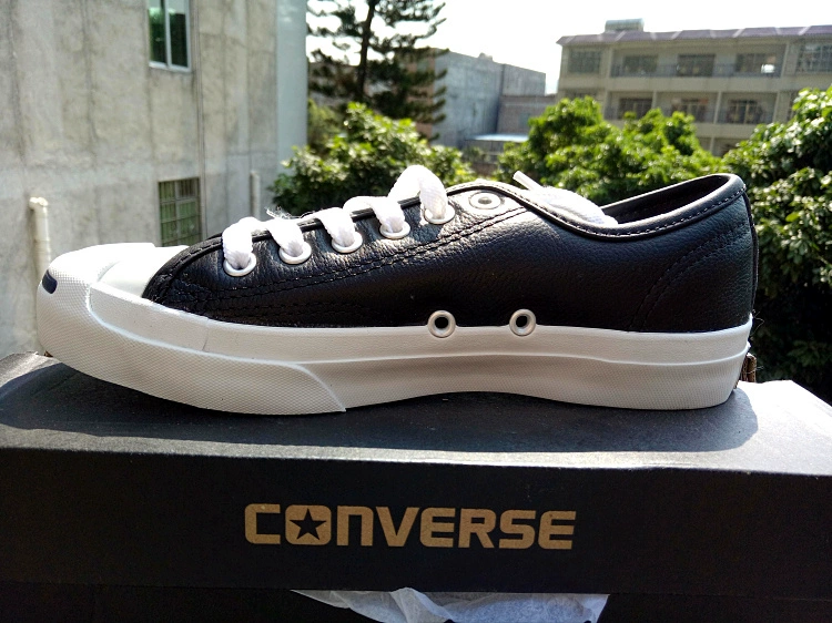 Authentic Converse mở nụ cười cổ điển da nam và nữ đôi giày da thể thao 101509 101503