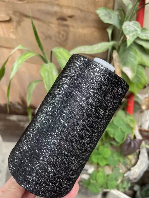 Fine Foreign Trade Glitter Thread, Ice Silk Thread, High-Gloss Gold and Silver Thread, Smooth and Full of Drape, Can Be Worn Close to the Body, Hand-Knitted Accessory Yarn