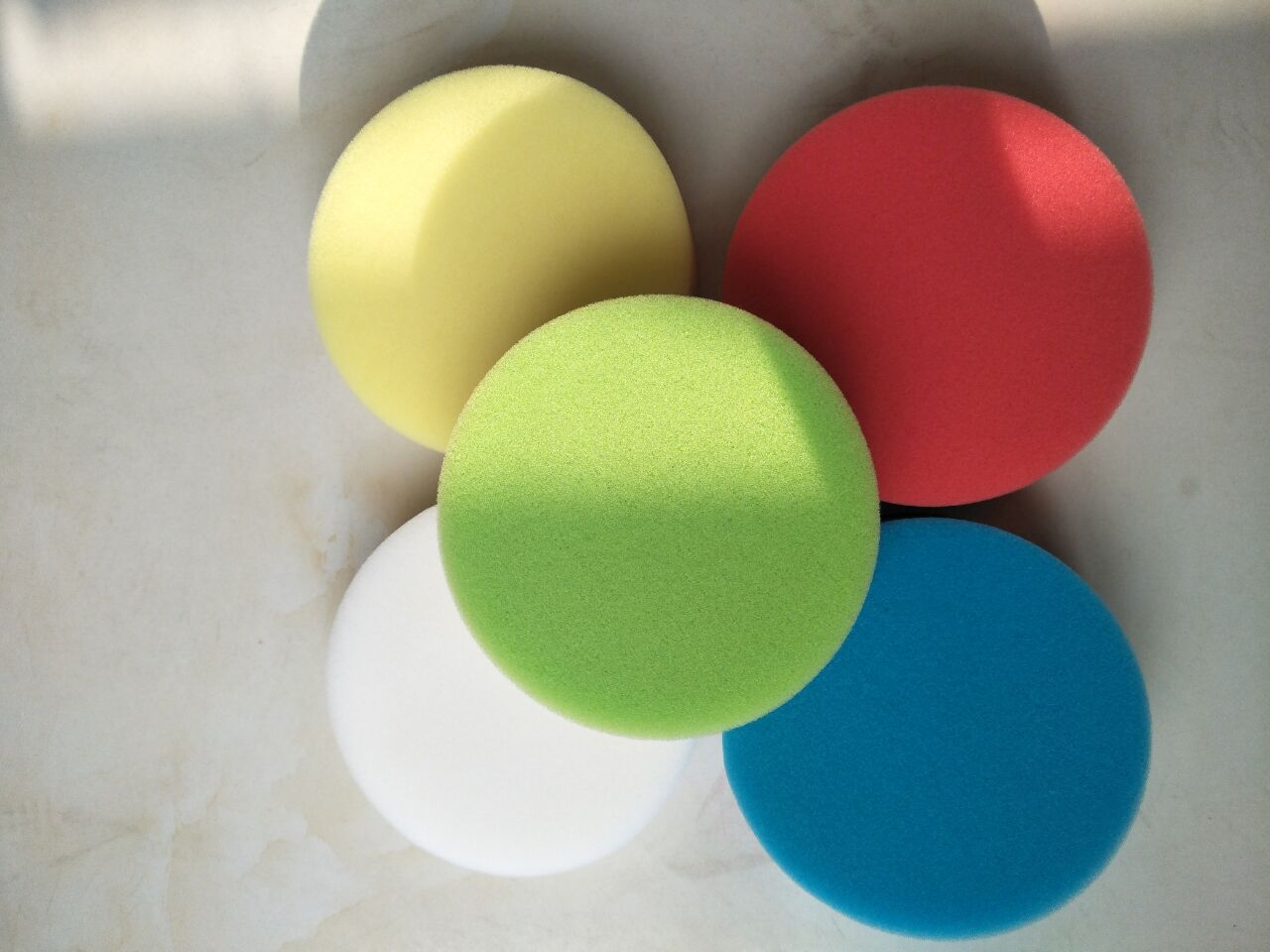 3-7 car waxing sponge wheel plane polishing sponge ball polishing disc polishing wheel self-adhesive sponge disc single