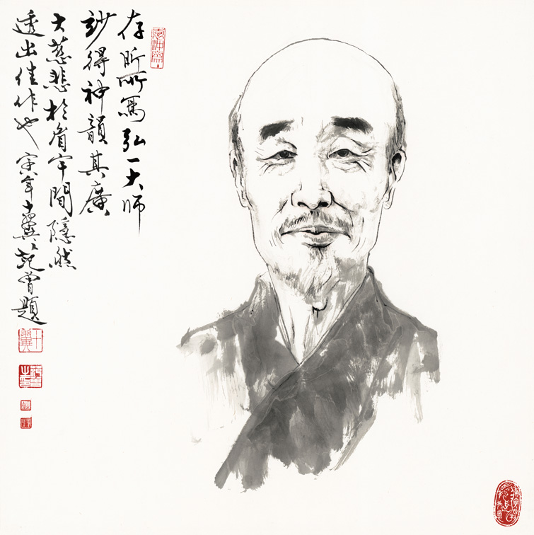 Famous painting art Microspray decoration painting Heart Pu Cunxin Hiroshi One statue of 68x68cm paper book