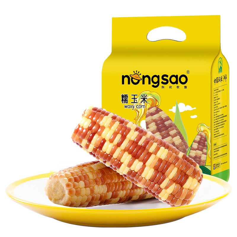 东北农嫂低脂粗粮早餐花糯玉米棒1kg