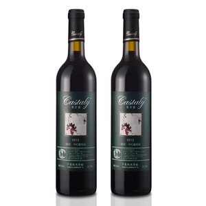 红酒2支装凯仕丽绿洲干红葡萄酒750ml+桃红葡萄酒