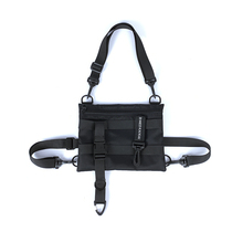 MEDKAI Urban Function Chest Bag Men and women Tide Signs Diagonal Satchel Youth Casual Tooling Bag Nylon Cloth mobile phone satchel