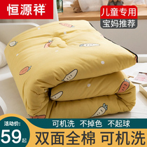 Hengyuanxiang children's quilt winter quilt padded warm quilt core student dormitory baby kindergarten nap spring and autumn quilt