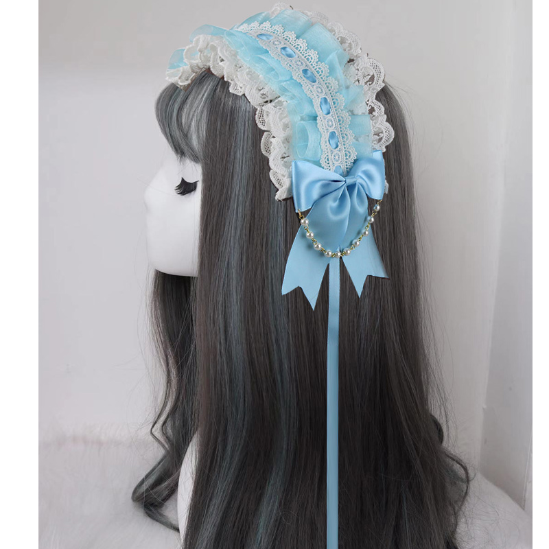 Sky Bluesolar system Lolita the soft girl Headwear Hair band Lo Niang Sweet daily Hairpin KC Versatile Lolita Accessories Small things Adorable