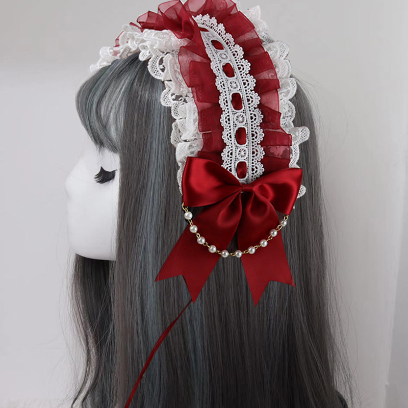 Claretsolar system Lolita the soft girl Headwear Hair band Lo Niang Sweet daily Hairpin KC Versatile Lolita Accessories Small things Adorable