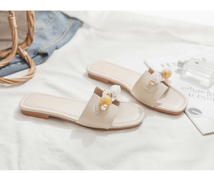 2025 Summer New Korean Style Trendy Dress Popular Flat Outdoor Slip-On Sandals for Women Fashionable Outerwear 2025 Summer New Korean Style Trendy Dress Popular Flat Outdoor Slip-On Sandals for Women Fashionable Outerwear