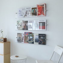 Acrylic Transparent Bookshelves Studio Show Shelves Wall Hanging walls Improvised Magazine Racks on the Modern Wall
