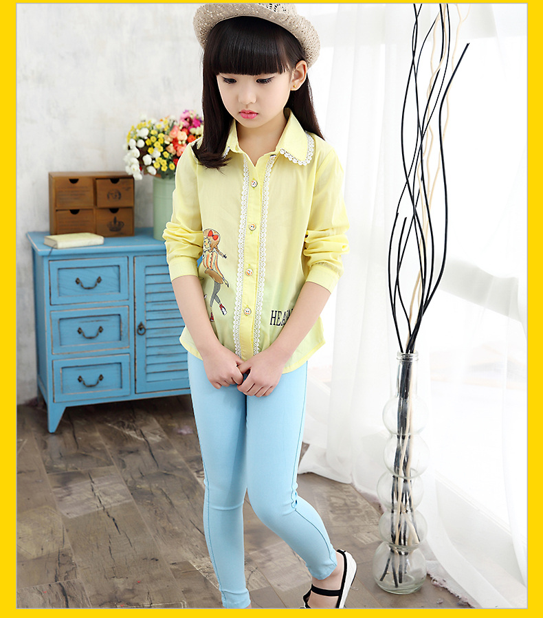 Chemise fille à manche longue - Ref 2086066 Image 21