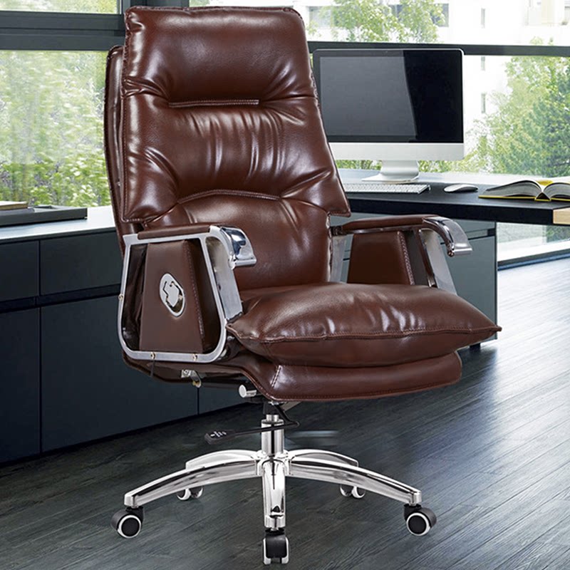 Boss chair lifting swivel chair bow-shaped reception conference chair staff office swivel chair chess room mahjong back leather chair