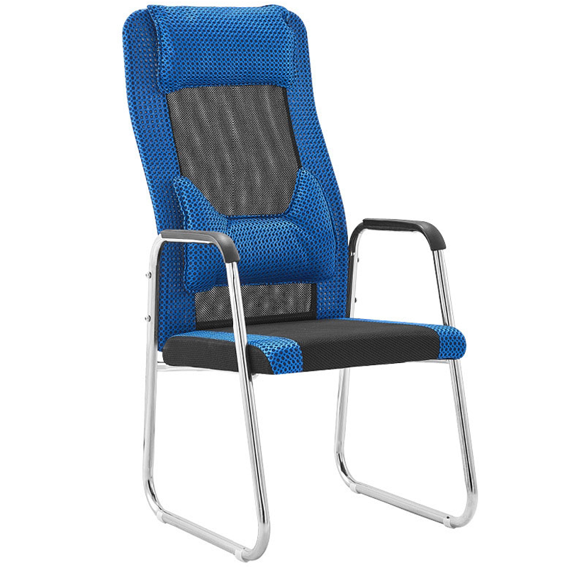 High Backrest Computer Chair Home Mahjong Four Feet Chair Bow-shaped Student Web Café Chair Office Furniture Web Staff Chair