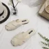Baotou một nửa dép nữ mùa hè 2018 mới mùa đông cộng với giày lười cotton phiên bản Hàn Quốc đế bệt đế bằng lưới hồng ngoại sandal nữ Dép