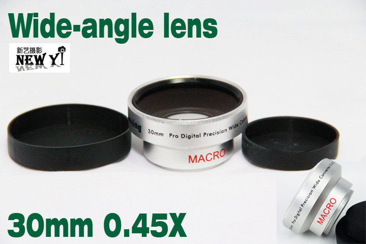 New art 0 30mm 45X wide angle lens 0 45 times with microangle wide-angle add-on lens silver UV43 -Taobao