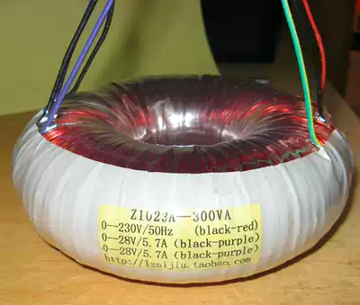 Recommended new 300VA Hi-Fi audio special O-type British red wire transformer (size 45 * 136mm)