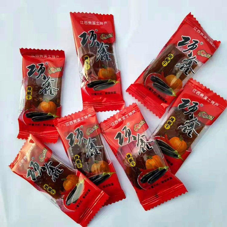 Xiang Xin Eggplant Dried Pumpkin Dried Chili Dry Bulk Called Colored Packaging Chewy And Delicious tea Point Zero Snack Pat 2