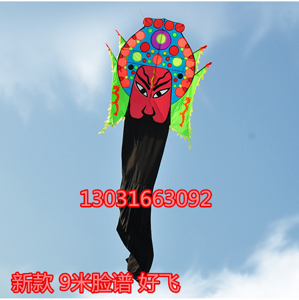 2017 New Kite Giant Facebook Kite 9 m Black shall be made with a good fly recommendation