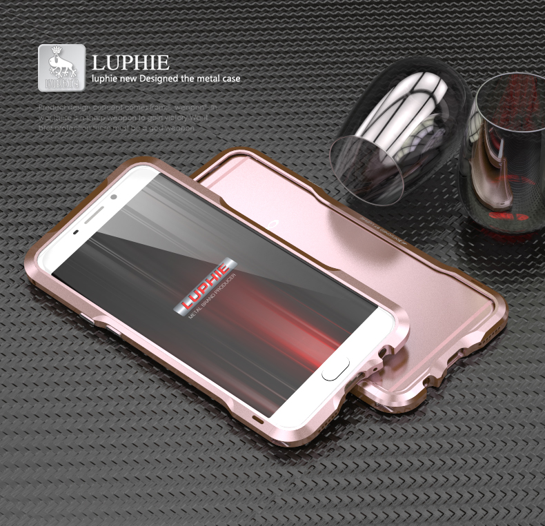 Luphie Incisive Sword Slim Light Aluminum Bumper Metal Shell Case for OPPO R9