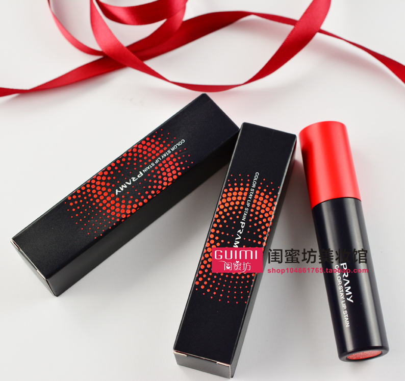 Bộ đếm chính hãng 柏瑞 PRAMY khóa màu son sữa mousse son bóng giữ ẩm không dính không dễ phai - Son bóng / Liquid Rouge 	son bóng sephora	