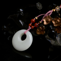 Shaanxi Blue Fields Jade Princess Buckle of Ping An Pendant Pendant with Nice Gift To Send Girlfriend to Children